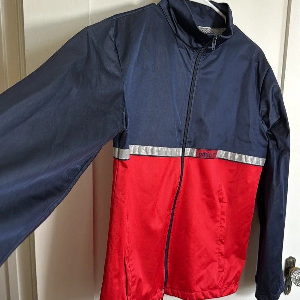 Vintage 80s Adidas USA-Made Colorblock Windbreaker Men’s Medium
